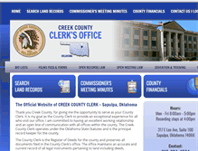 Tablet Screenshot of creekcountyclerk.org